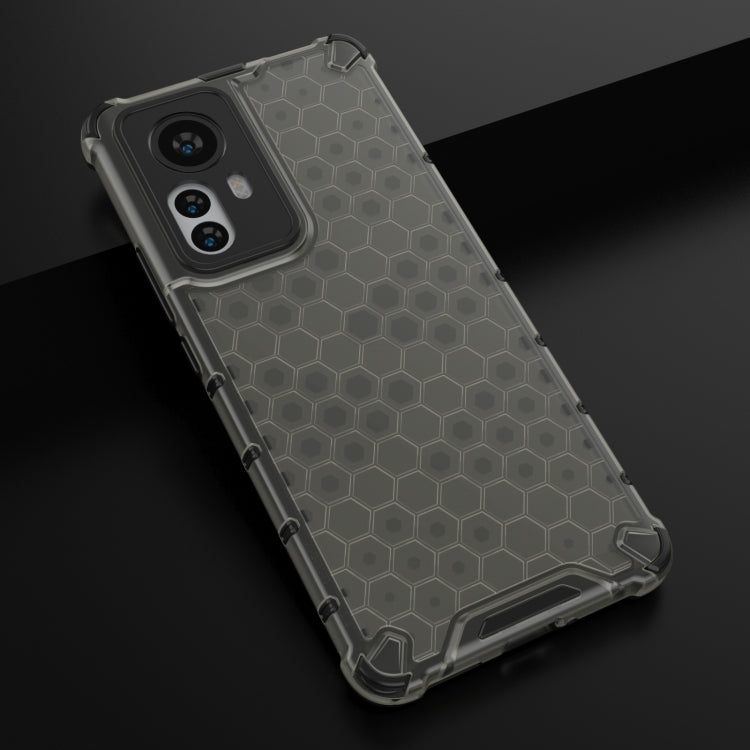 For Xiaomi 12 Pro Shockproof Honeycomb PC + TPU Phone Case(Black) Eurekaonline