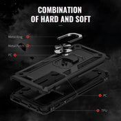 For Xiaomi 12 Pro Shockproof TPU + PC Phone Case with Holder(Black) Eurekaonline