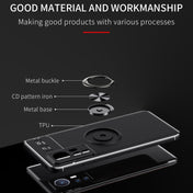 For Xiaomi 12 Ring Holder 360 Degree Rotating TPU Case(Red) Eurekaonline