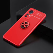 For Xiaomi 12 Ring Holder 360 Degree Rotating TPU Case(Red) Eurekaonline