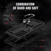 For Xiaomi 12 Shockproof TPU + PC Phone Case with Holder(Black) Eurekaonline