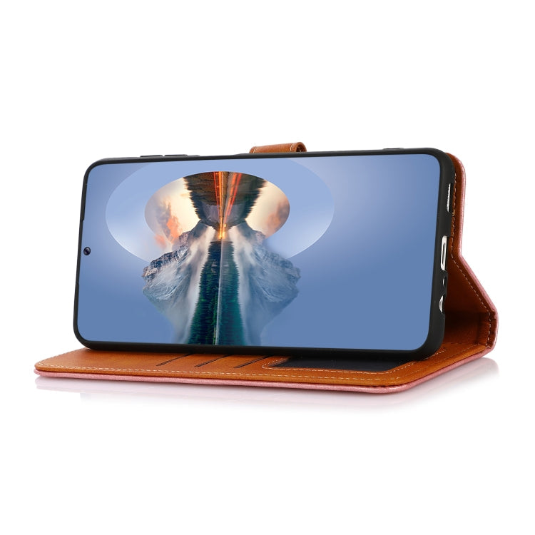 For Xiaomi 13 KHAZNEH Dual-color Cowhide Texture Flip Leather Phone Case(Brown) Eurekaonline