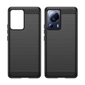 For Xiaomi 13 Lite Brushed Texture Carbon Fiber TPU Phone Case(Black) Eurekaonline