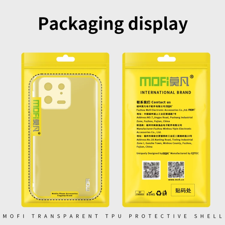 For Xiaomi 13 Pro MOFI Ming Series Ultra-thin TPU Phone Case(Transparent) Eurekaonline