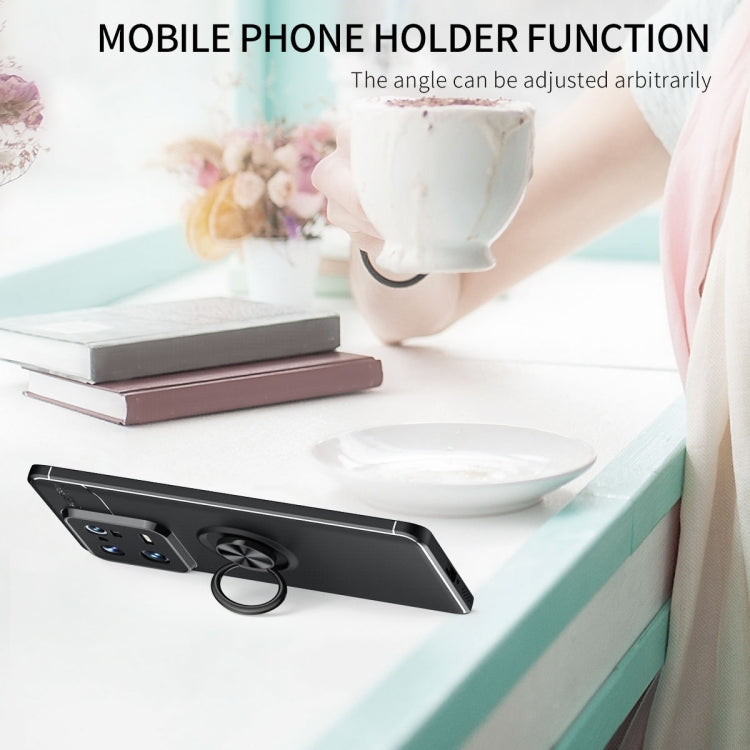 For Xiaomi 13 Pro Metal Ring Holder TPU Phone Case(Red) Eurekaonline