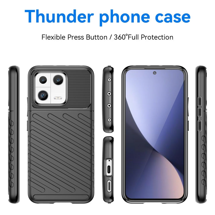 For Xiaomi 13 Thunderbolt Shockproof TPU Protective Soft Phone Case(Black) Eurekaonline