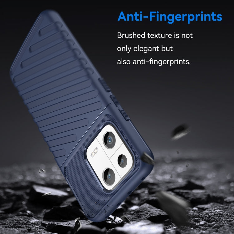 For Xiaomi 13 Thunderbolt Shockproof TPU Protective Soft Phone Case(Blue) Eurekaonline