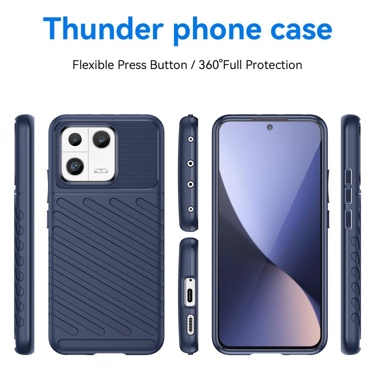 For Xiaomi 13 Thunderbolt Shockproof TPU Protective Soft Phone Case(Blue) Eurekaonline