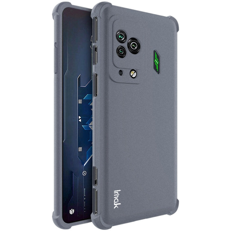 For Xiaomi Black Shark 5 Pro IMAK All-inclusive Shockproof Airbag TPU Case with Screen Protector (Matte Grey) Eurekaonline