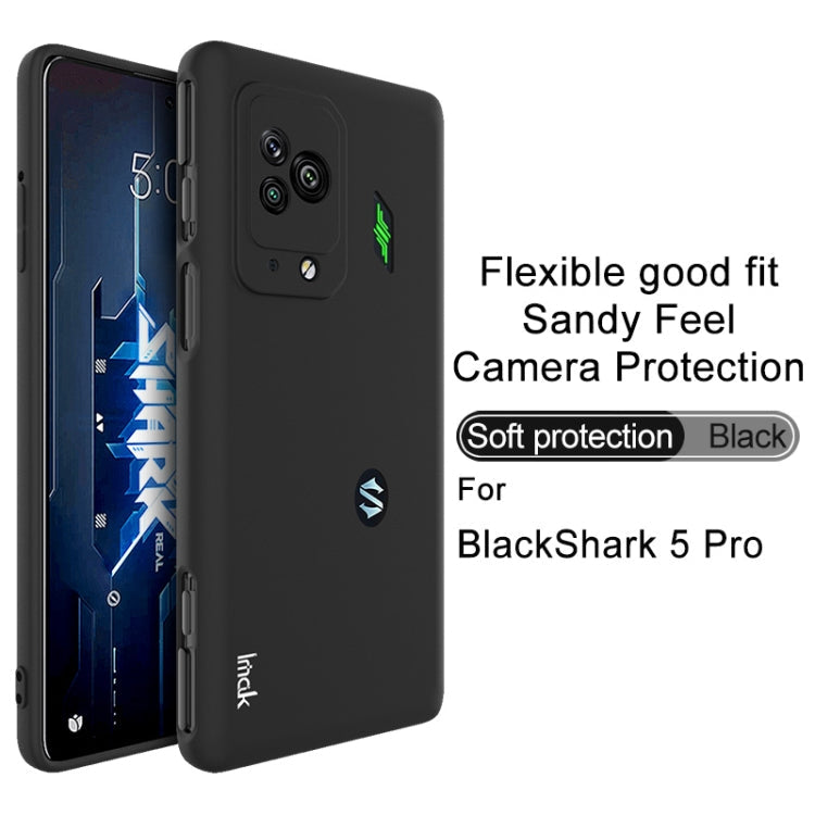 For Xiaomi Black Shark 5 Pro IMAK UC-3 Series Shockproof Frosted TPU Phone Case(Black) Eurekaonline