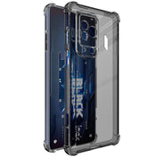 For Xiaomi Black Shark 5 Pro imak TPU Phone Case with Screen Protector(Transparent Black) Eurekaonline