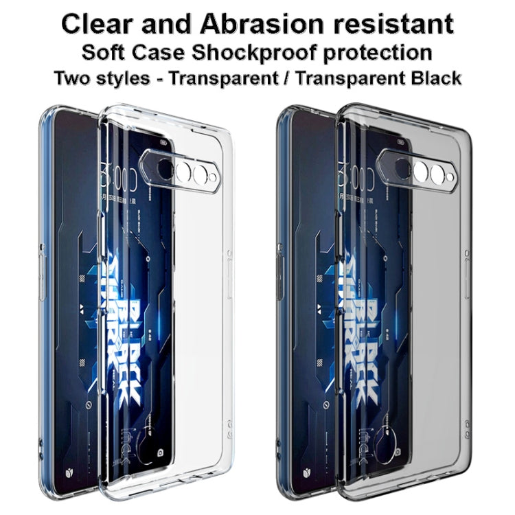 For Xiaomi Black Shark 5 RS IMAK UX-5 Series Transparent TPU Phone Case(Transparent Black) Eurekaonline