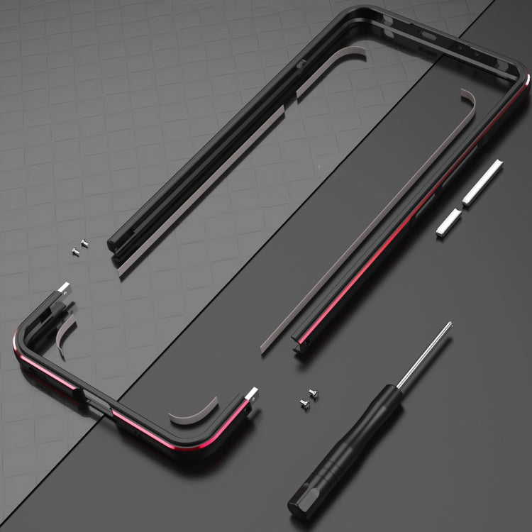For Xiaomi Mi 11 Aurora Series Lens Protector + Metal Frame Protective Case(Black Purple) Eurekaonline