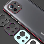 For Xiaomi Mi 11 Aurora Series Lens Protector + Metal Frame Protective Case(Black Red) Eurekaonline