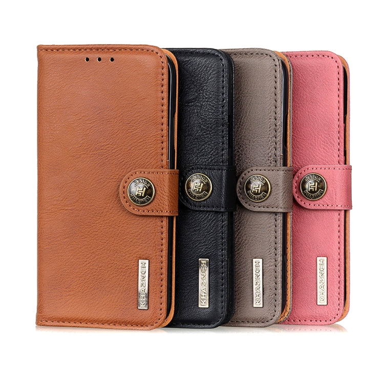For Xiaomi Mi 11 KHAZNEH Cowhide Texture Horizontal Flip Leather Case with Holder & Card Slots & Wallet(Brown) Eurekaonline