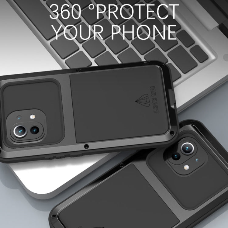 For Xiaomi Mi 11 LOVE MEI Metal Shockproof Waterproof Dustproof Protective Case without Glass(Green) Eurekaonline