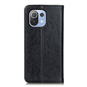 For Xiaomi Mi 11 Lite 5G / 4G Magnetic Crazy Horse Texture Horizontal Flip Leather Case with Holder & Card Slots & Wallet(Black) Eurekaonline