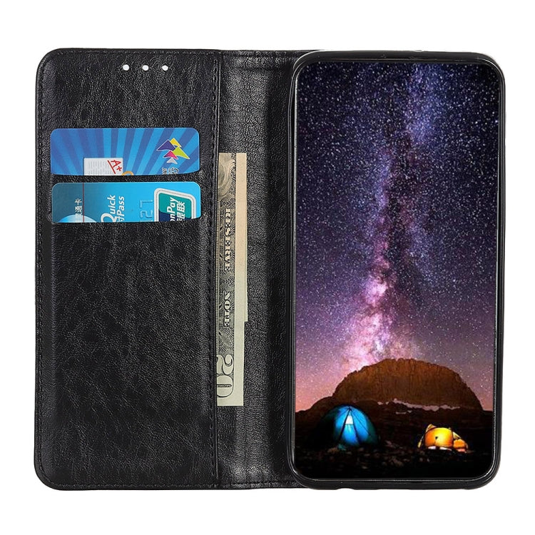 For Xiaomi Mi 11 Lite 5G / 4G Magnetic Crazy Horse Texture Horizontal Flip Leather Case with Holder & Card Slots & Wallet(Black) Eurekaonline