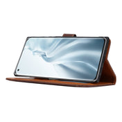 For Xiaomi Mi 11 Lite Calf Texture Double Fold Clasp Horizontal Flip Leather Case with Photo Frame & Holder & Card Slots & Wallet(Brown) Eurekaonline