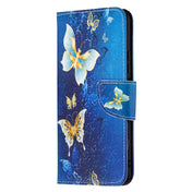 For Xiaomi Mi 11 Lite Colored Drawing Pattern Horizontal Flip Leather Case with Holder & Card Slots & Wallet(Gold Butterfly) Eurekaonline