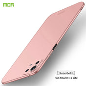 For Xiaomi Mi 11 Lite MOFI Frosted PC Ultra-thin Hard Case(Rose Gold) Eurekaonline