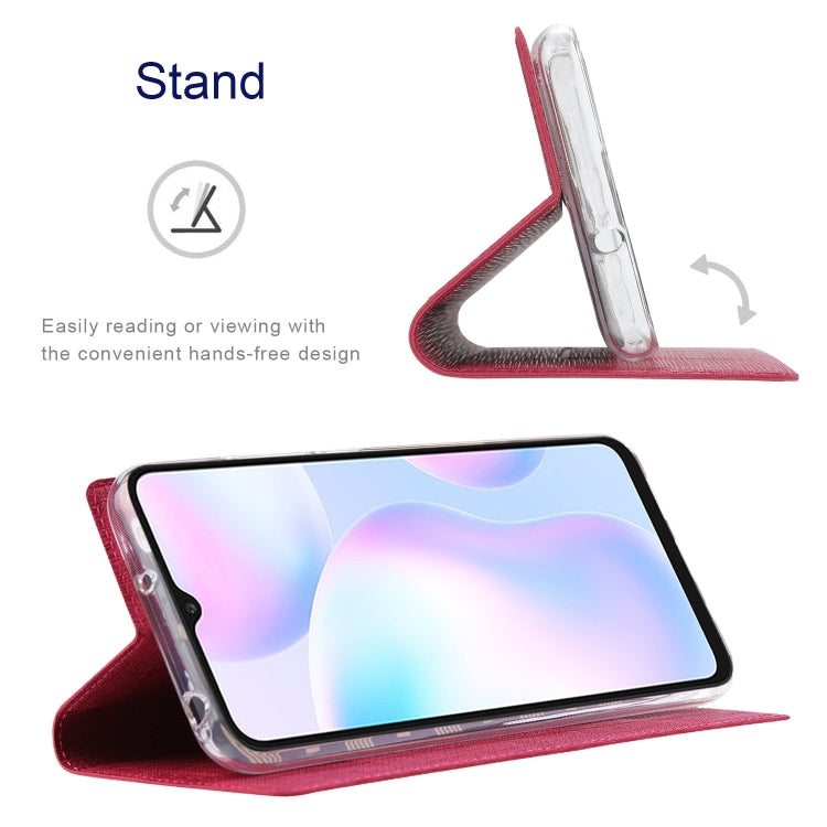 For Xiaomi Mi 11 Lite ViLi DMX Series Shockproof TPU + PU Leather Magnetic Attraction Horizontal Flip Case with Card Slot & Holder(Rose Red) Eurekaonline