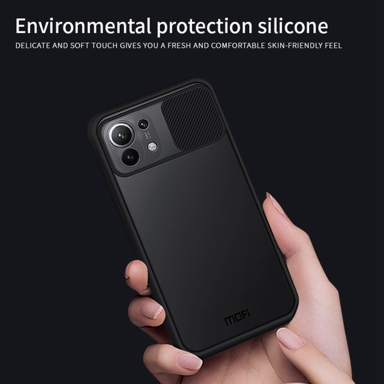For Xiaomi Mi 11 MOFI Xing Dun Series Translucent Frosted PC + TPU Privacy Anti-glare Shockproof All-inclusive Protective Case(Black) Eurekaonline