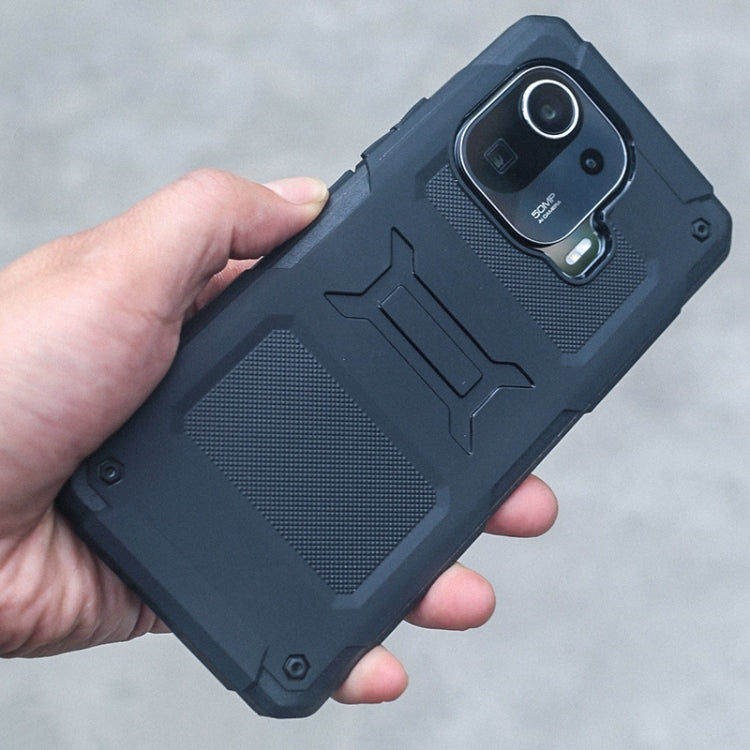 For Xiaomi Mi 11 Pro FATBEAR Armor Shockproof Cooling Phone Case(Black) Eurekaonline