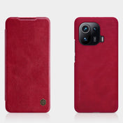 For Xiaomi Mi 11 Pro NILLKIN QIN Series Crazy Horse Texture Horizontal Flip Leather Case with Card Slot(Red) Eurekaonline