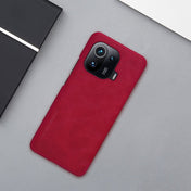 For Xiaomi Mi 11 Pro NILLKIN QIN Series Crazy Horse Texture Horizontal Flip Leather Case with Card Slot(Red) Eurekaonline