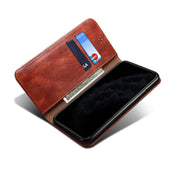 For Xiaomi Mi 11 Simple Wax Crazy Horse Texture Horizontal Flip Leather Case with Card Slots & Wallet(Brown) Eurekaonline