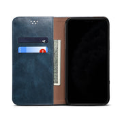 For Xiaomi Mi 11 Simple Wax Crazy Horse Texture Horizontal Flip Leather Case with Card Slots & Wallet(Navy Blue) Eurekaonline