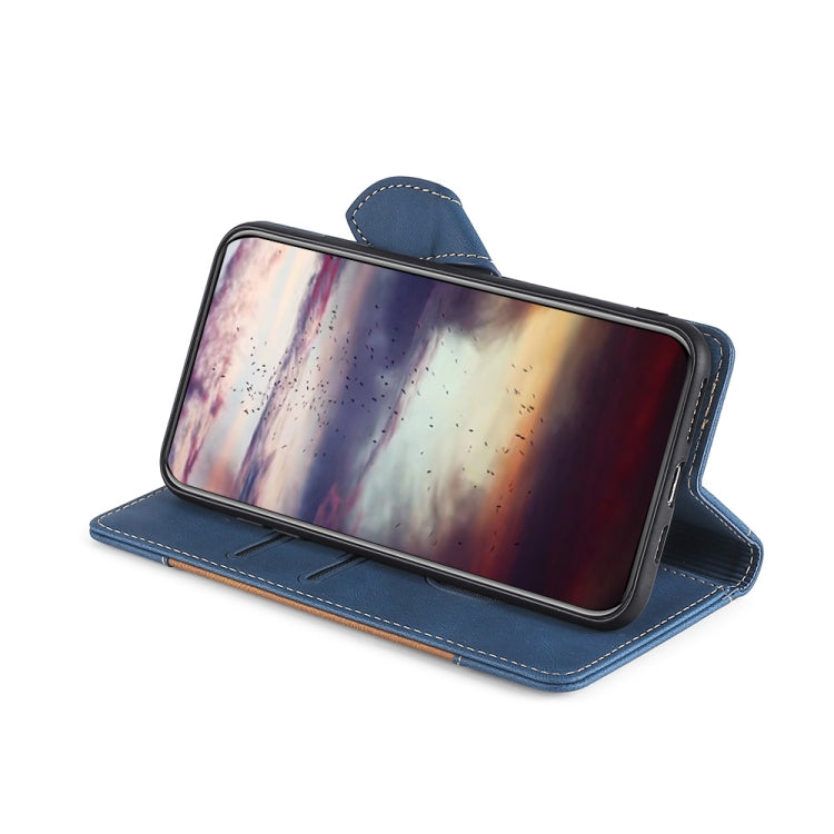 For Xiaomi Mi 11 Skin Feel Straw Hat Magnetic Buckle Leather Phone Case(Blue) Eurekaonline