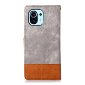For Xiaomi Mi 11 Splicing Leather Phone Case(Grey) Eurekaonline