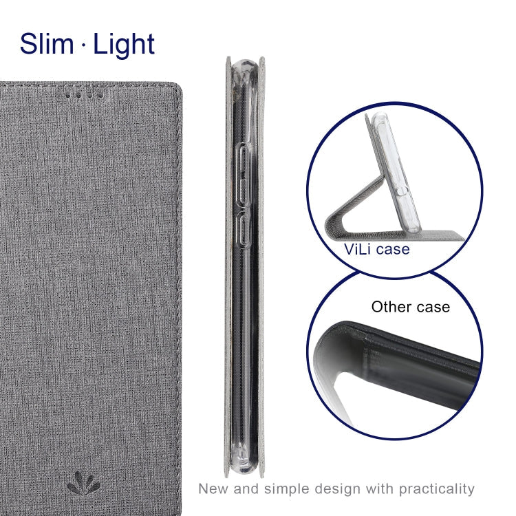 For Xiaomi Mi 11 Ultra ViLi DMX Series Shockproof TPU + PU Leather Magnetic Attraction Horizontal Flip Case with Card Slot & Holder(Grey) Eurekaonline