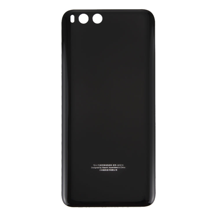 For Xiaomi Mi 6 Glass Battery Back Cover(Black) Eurekaonline