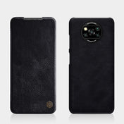 For Xiaomi Mi Poco X3 / NFC NILLKIN QIN Series Crazy Horse Texture Horizontal Flip Leather Case with Card Slot(Black) Eurekaonline