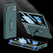 For Xiaomi Mix Fold 2 GKK Magnetic Hinge Flip Leather Phone Case with Holder(Green) Eurekaonline