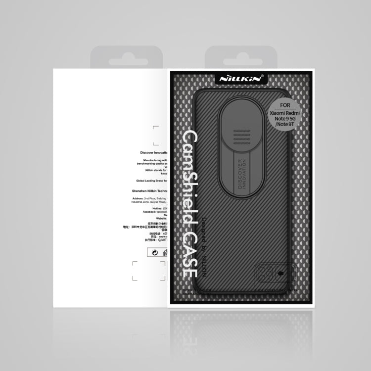 For Xiaomi Note 9 5G / Note 9T  NILLKIN Black Mirror Series PC Camshield Full Coverage Dust-proof Scratch Resistant Case Eurekaonline