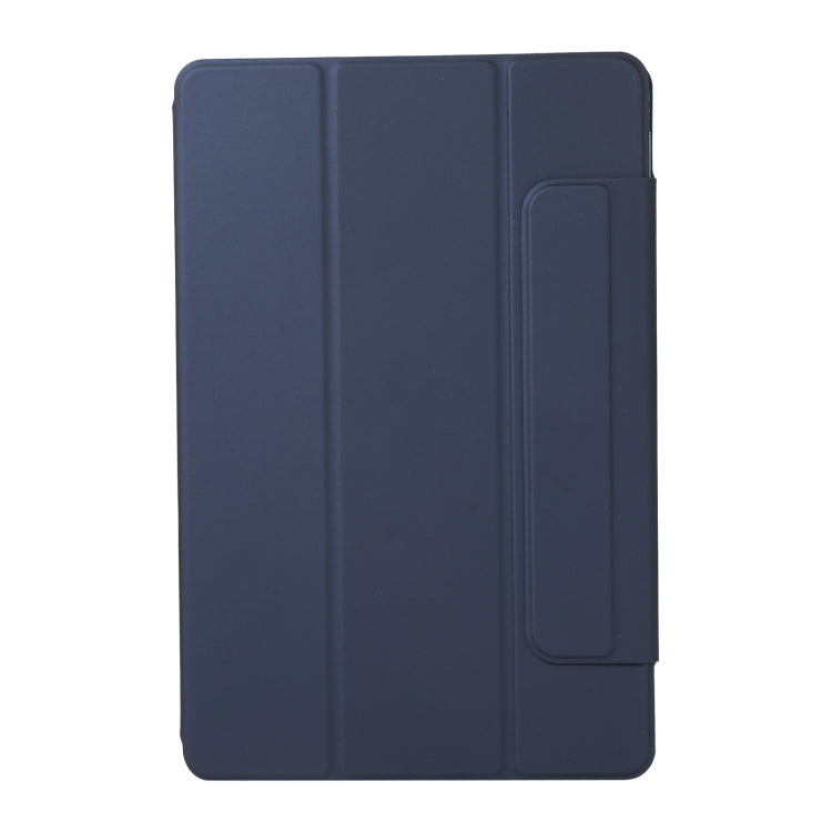  Pad 5 Pro Solid Color Magnetic Buckle Horizontal Flip Leather Case with Holder(Dark Blue) Eurekaonline