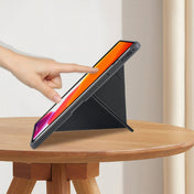 For Xiaomi Pad 5 Pro 12.4 Acrylic 2 in 1 Y-fold Smart Leather Tablet Case(Black) Eurekaonline