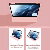For Xiaomi Pad 5 Pro 12.4 Acrylic 360 Degree Rotation Holder Tablet Leather Case(Baby Pink) Eurekaonline