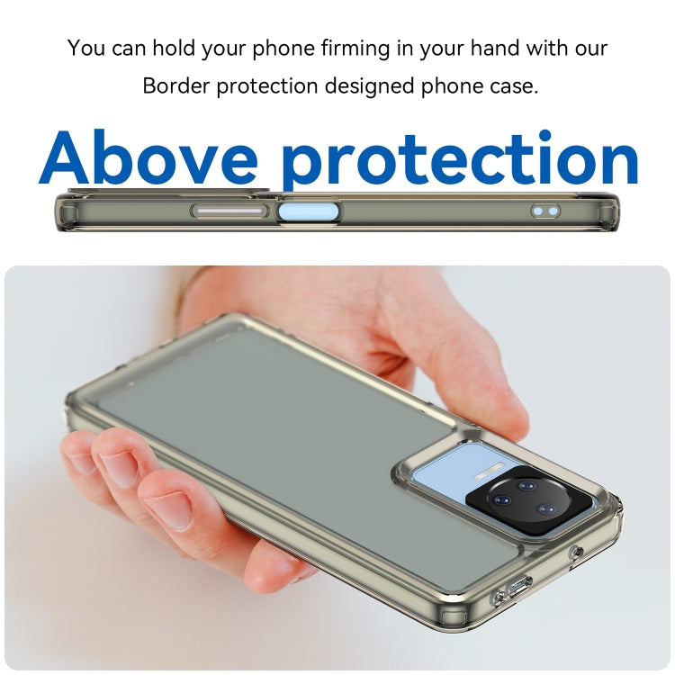 For Xiaomi Poco F4 Candy Series TPU Phone Case(Transparent Grey) Eurekaonline
