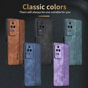 For Xiaomi Poco F4 / Redmi K40S AZNS 3D Embossed Skin Feel Phone Case(Sapphire Blue) Eurekaonline