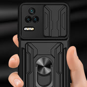 For Xiaomi Poco F4/Redmi K40S Sliding Camshield Card Phone Case(Grey) Eurekaonline