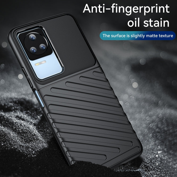 For Xiaomi Poco F4 Thunderbolt Shockproof TPU Phone Case(Black) Eurekaonline