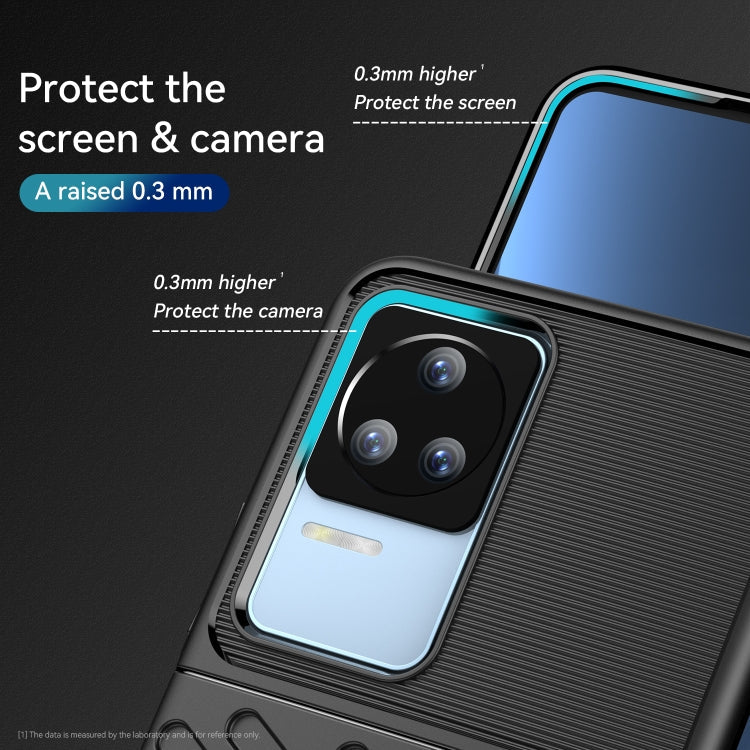 For Xiaomi Poco F4 Thunderbolt Shockproof TPU Phone Case(Black) Eurekaonline