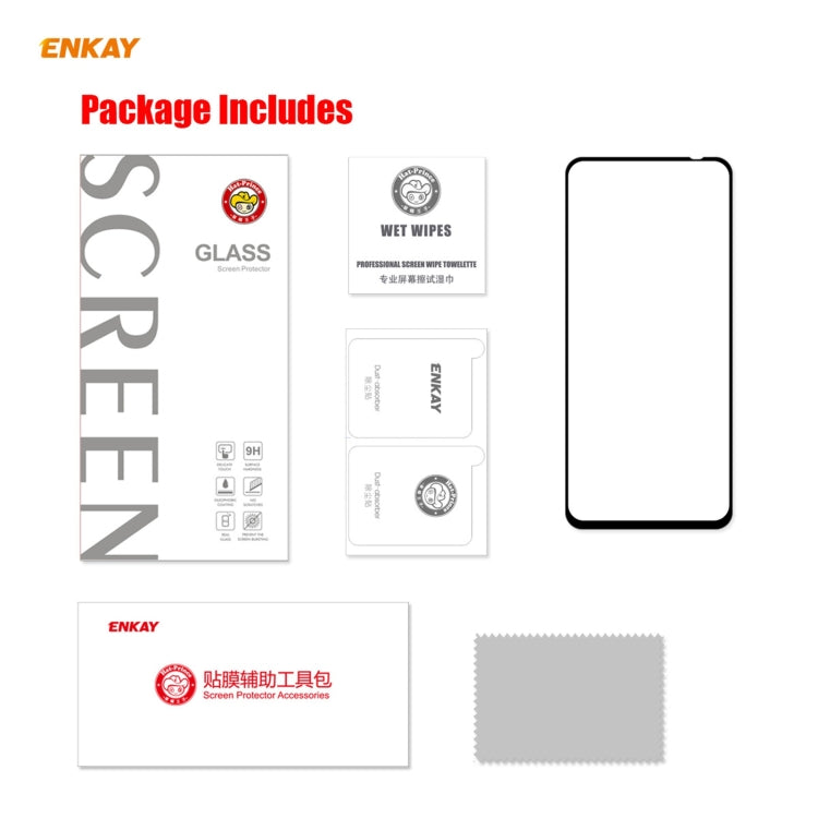 For Xiaomi Poco M3 Pro / Redmi Note 10 5G ENKAY Hat-Prince Full Glue 0.26mm 9H 2.5D Tempered Glass Full Coverage Film Eurekaonline