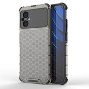 For Xiaomi Poco M5 4G India Shockproof Honeycomb PC + TPU Phone Case(Black) Eurekaonline