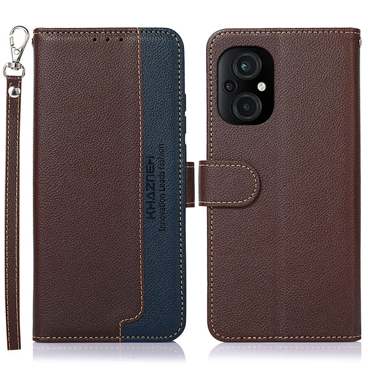 4G KHAZNEH Litchi Texture Leather RFID Phone Case(Brown) Eurekaonline